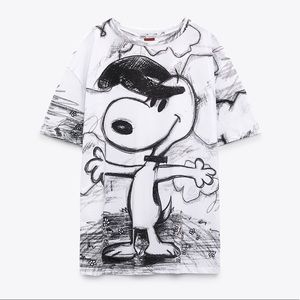 Zara Snoopy Peanuts T-shirt